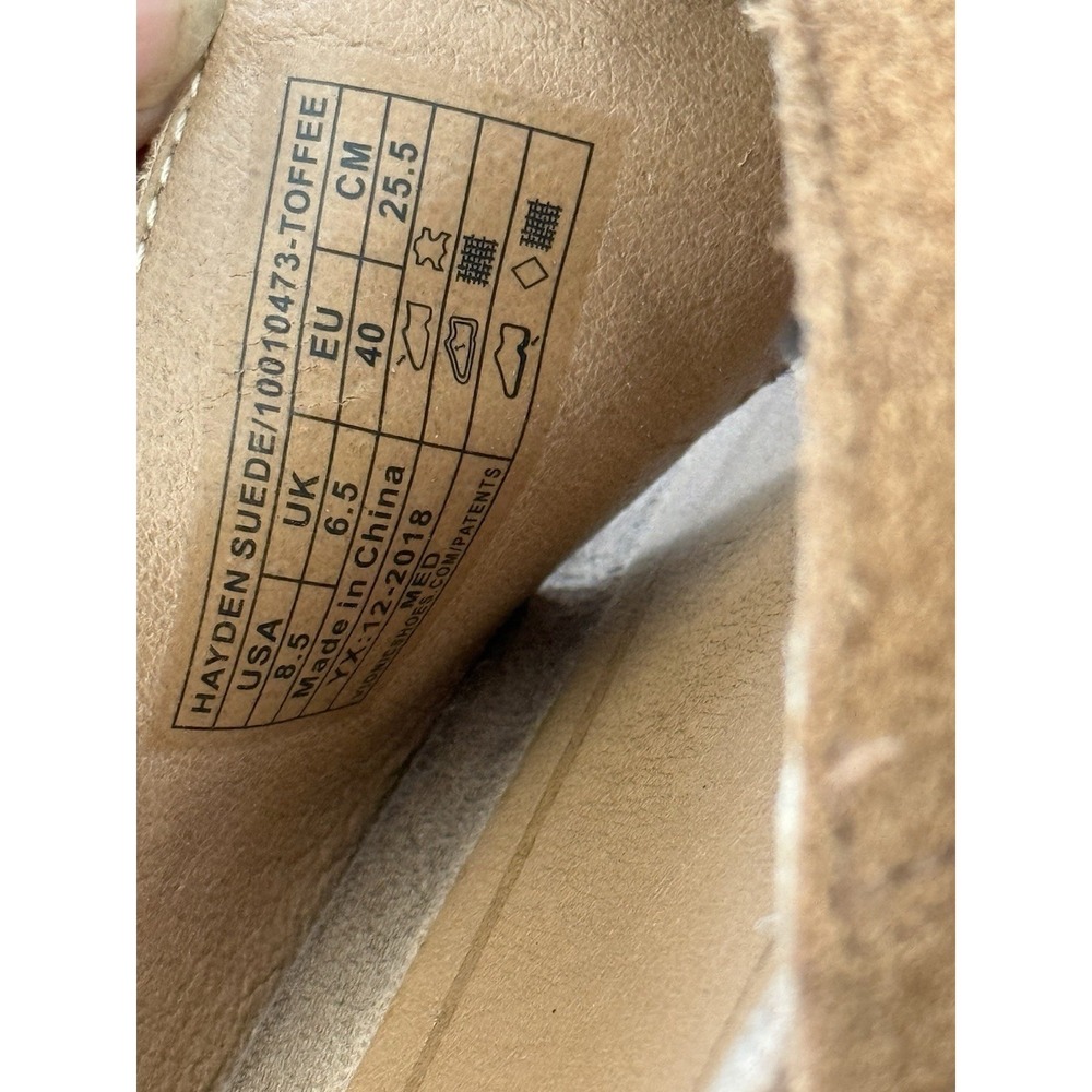 Vionic Womens Hayden Slide Sandals 8.5M Brown Toffee Suede Straps Platform - Picture 6 of 6